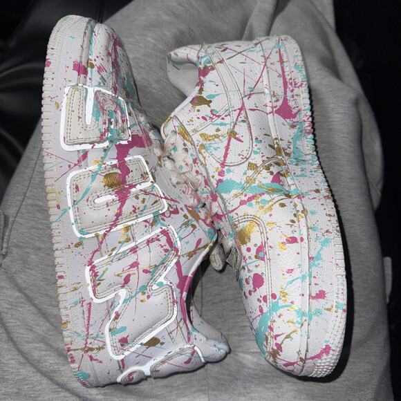 Sz 9.5 - Cactus Plant Flea Market x Nike Air Force 1 Prem 2024 Low White Custom main image 4